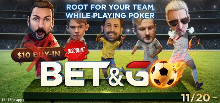 تطلق GGPoker بطولات Bet &amp; Go