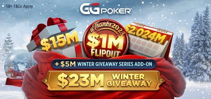 إعلان صحفي: جائزة الشتاء بقيمة 23 مليون دولار من GGPoker لمكافأة لاعبي البوكر ابتداءً من 15 ديسمبر