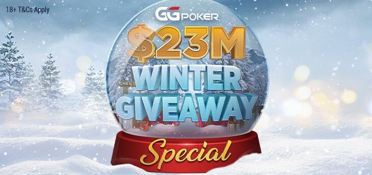 عرض شتوي بقيمة 23 مليون دولار في GGPoker