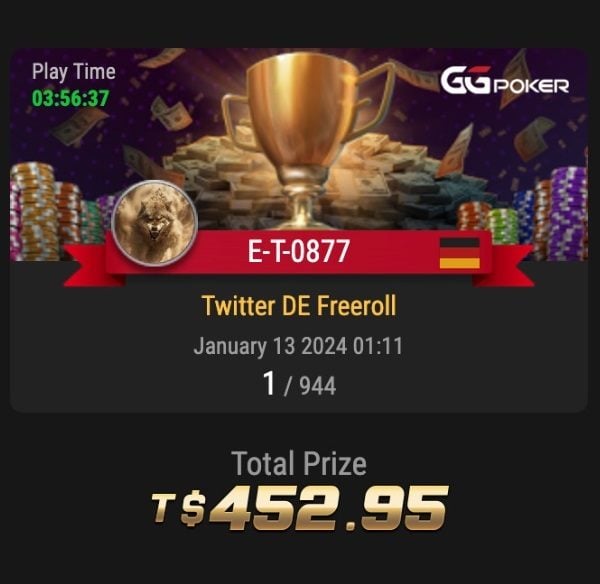 Community Freeroll vom 12. Januar