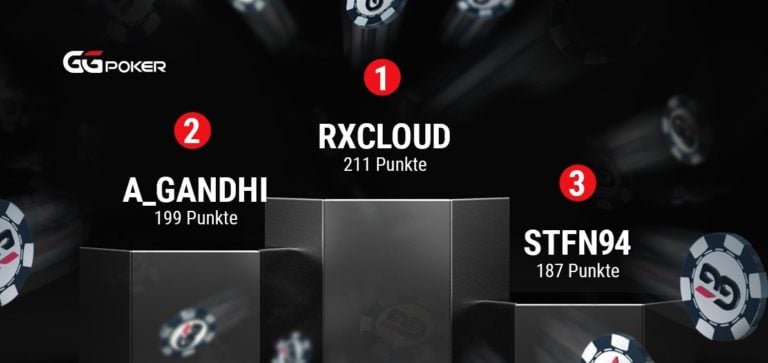 Das Podium Der Freeroll Liga Season 2 - GGPoker.de