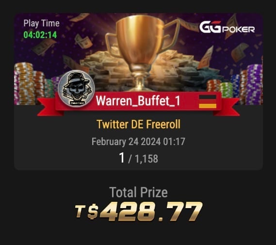 Warren_Buffet_1 - Gewinner GGPoker.de Freeroll