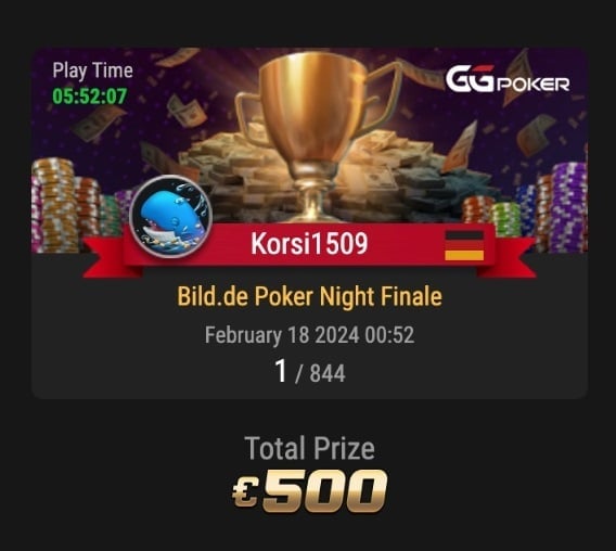 Korsi1509 GGPoker Wildcard Gewinner
