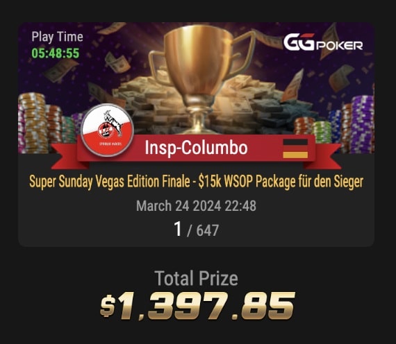 Insp-Columbo - GGPoker Super Sunday