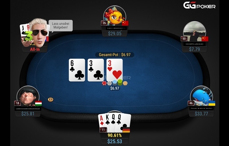 Run it three times bei GGPoker