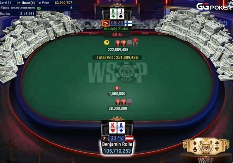 WSOP Online 2025 Main Event