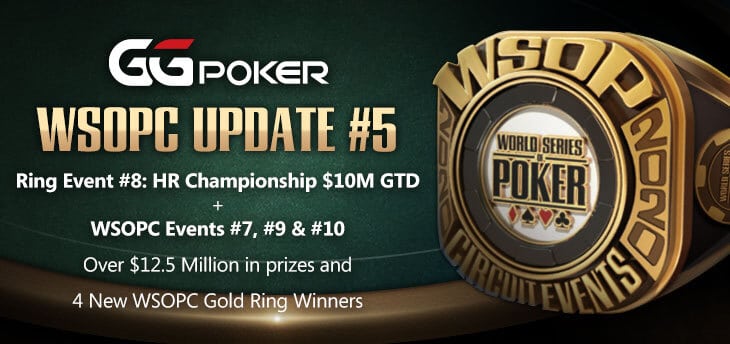 Novedades de la WSOP Super Circuit Online Series Update &#8211; Ring Events #7, #8, #9 &amp; #10