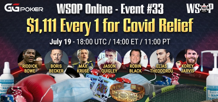 Las Celebridades se Unen a GGPoker &amp; WSOP para Recaudar Fondos para COVID-19 Relief