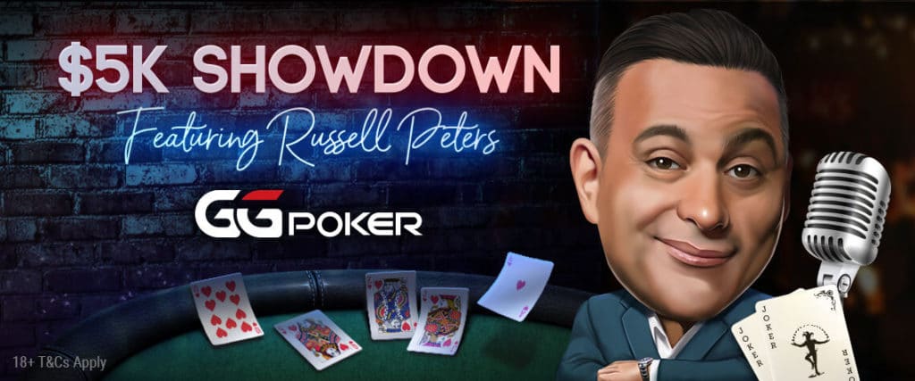 Enfrentamiento de $5K con Russell Peters &#8211; 30 de Marzo a las 19:00 ET