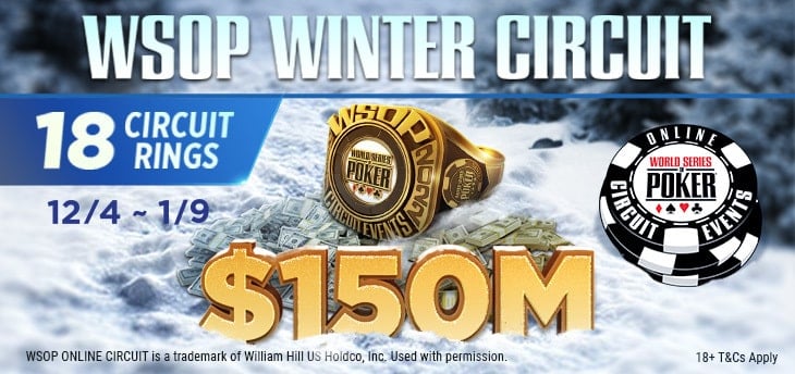 GGPoker käivitab $150M-ga tagatud WSOP Winter Circuiti