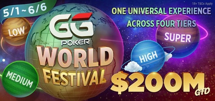 $200M-ga Garanteeritud GGPoker World Festival Saab Olema Maailma Suurim Online Pokkeriturniiride Seeria