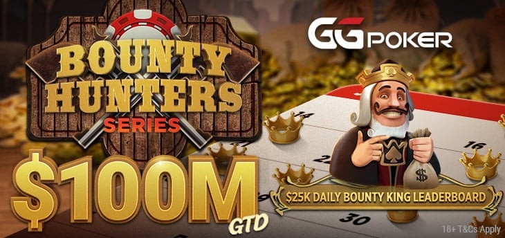 GGPokeri Bounty Hunters Series kahekordistab auhinnagarantiid $100M-ni