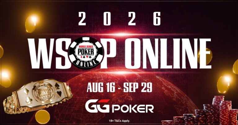 Miljonid auhindades ja 33 kuldset käevõru WSOP Online 2026 turniiril