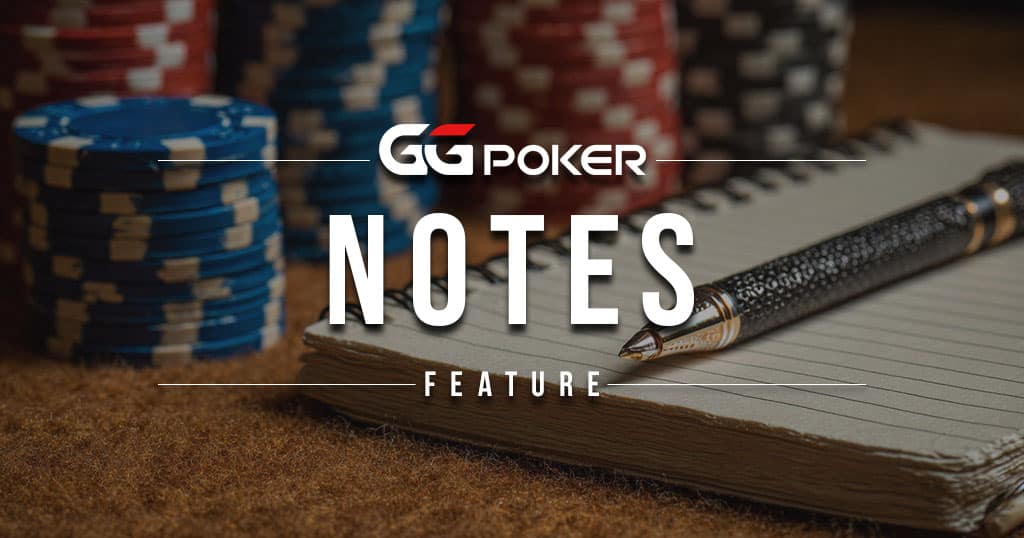 GGPokeri sisseehitatud märkmete funktsiooni kasutamine