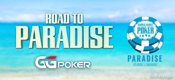 Vähintään 1 000 pelaajaa osallistuu The Road To Paradiseen ja pelaa $50M Guaranteed WSOP® Paradise Super Main Eventissä