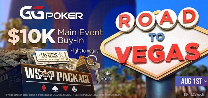 GGPoker&rsquo;s Exclusive Road To Vegas Starts August 1