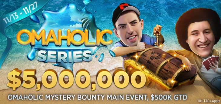 La série Omaholic de GGPoker, garantie à 5 millions de dollars, démarre le 13 novembre