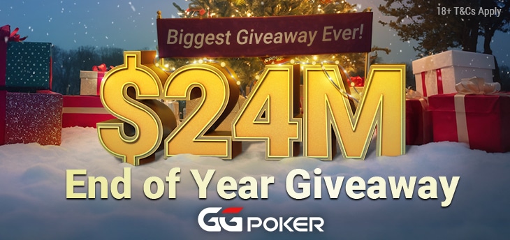 A GGPoker $24M Év végi Ajándékozása December 1-jén veszi kezdetét