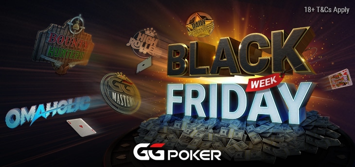 Hatalmas kedvezmények a kedvenc GGPoker versenyeiden a Black Friday Week alatt