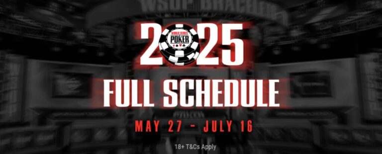 A WSOP közzétette a teljes 2025-ös Nyári Sorozat Menetrendjét