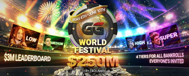 Legalább $250M nyerhető Május 5-től a GG World Festivalon