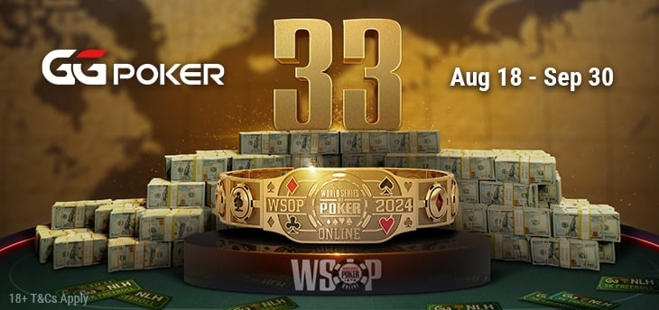 WSOP Online 2024 Gelang 30, 31, 32, &amp; 33