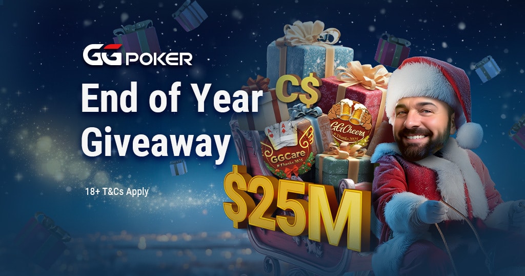 GGPokerの年末ギブアウェイが復活！賞金総額は$25,000,000！
