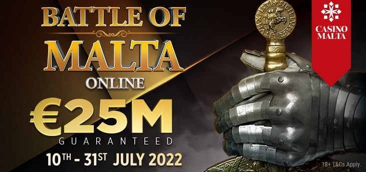 €25M Garantētais Battle Of Malta Online atgriežas GGPoker no 10. jūlija