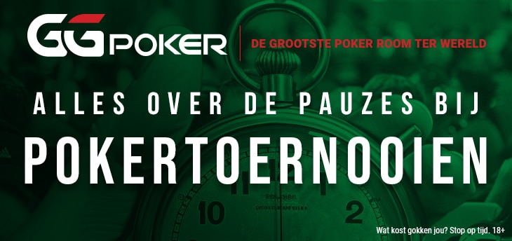 Maak optimaal gebruik van pauzes tijdens pokertoernooien