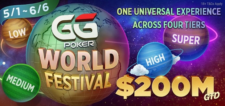 GGPoker Ogłasza Największą Serię Turniejów Pokerowych Online w Historii &#8211; GGPoker World Festival