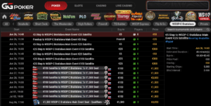 satelity WSOP Circuit Bratysława