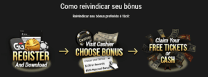 Reivindicar bônus no poker