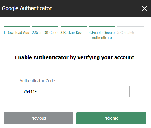 Enable Google Authetticator