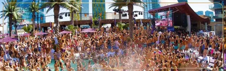 festa na piscina em las vegas