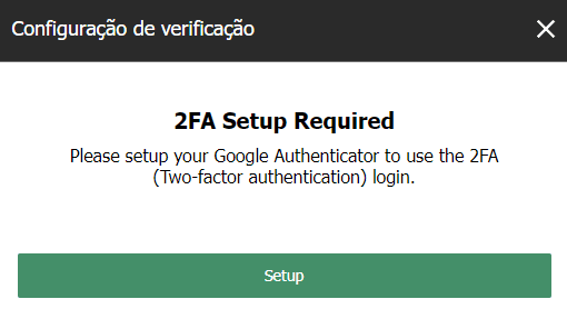 Configuração de verificação