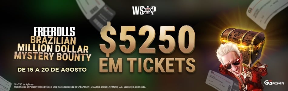 A WSOPO, O Mystery Bounty e a Promoção da GG para os Brasileiros!!!