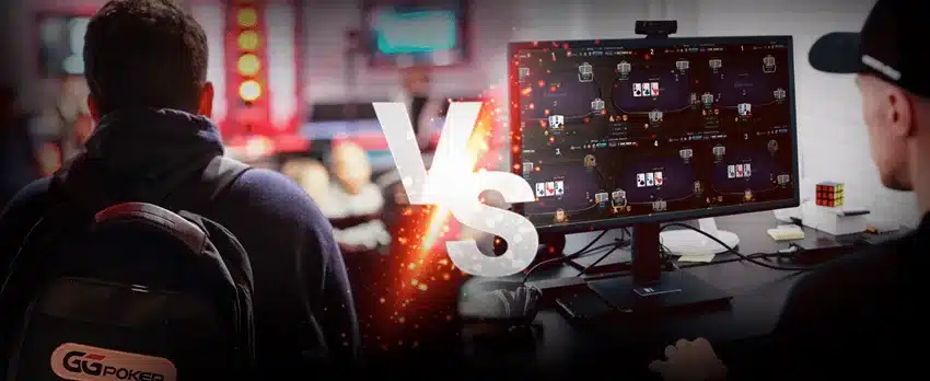 poker ao vivo versus poker online