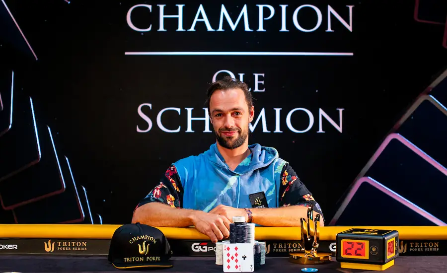 ole schemion campeão de evento da triton series