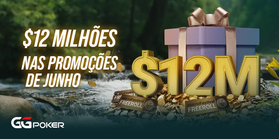 $12 Milhões nas Promoções de Junho da GGPoker