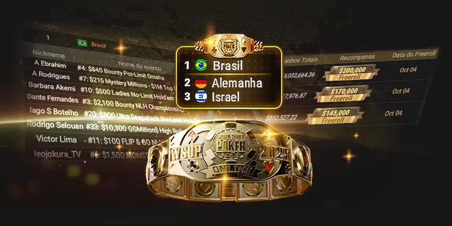 A WSOP Online 2025 chegou ao fim com domínio brasileiro nas mesas