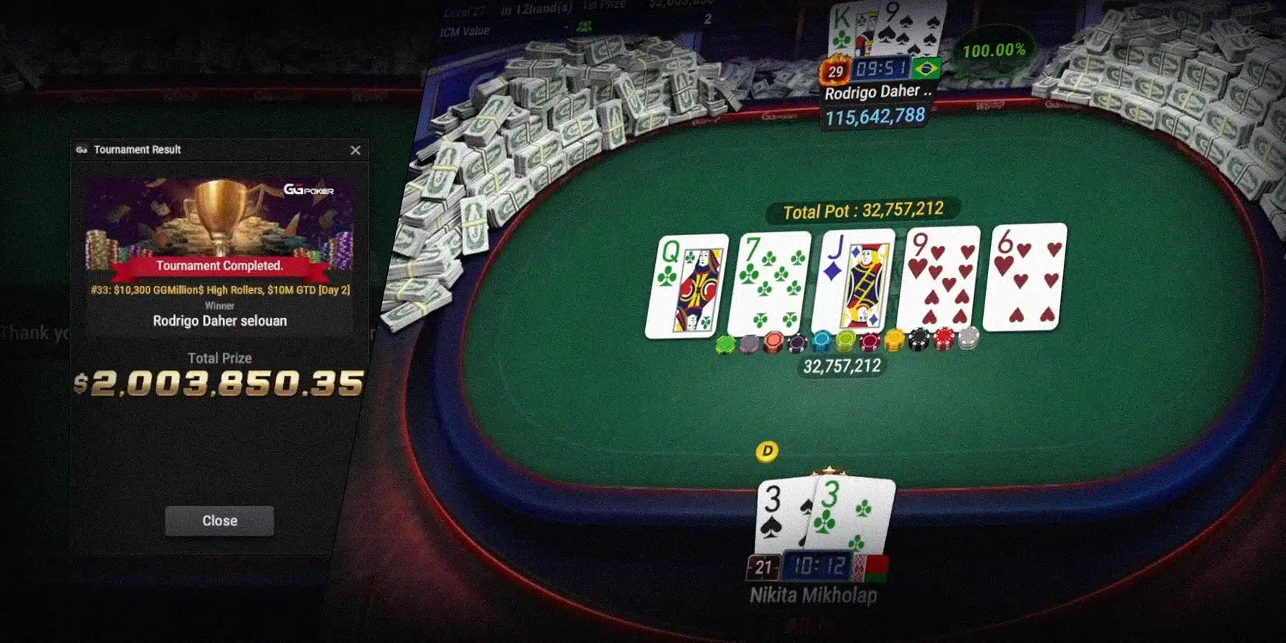 Rodrigo Selouan conquista bracelete da WSOP e leva a maior premiação do poker online brasileiro