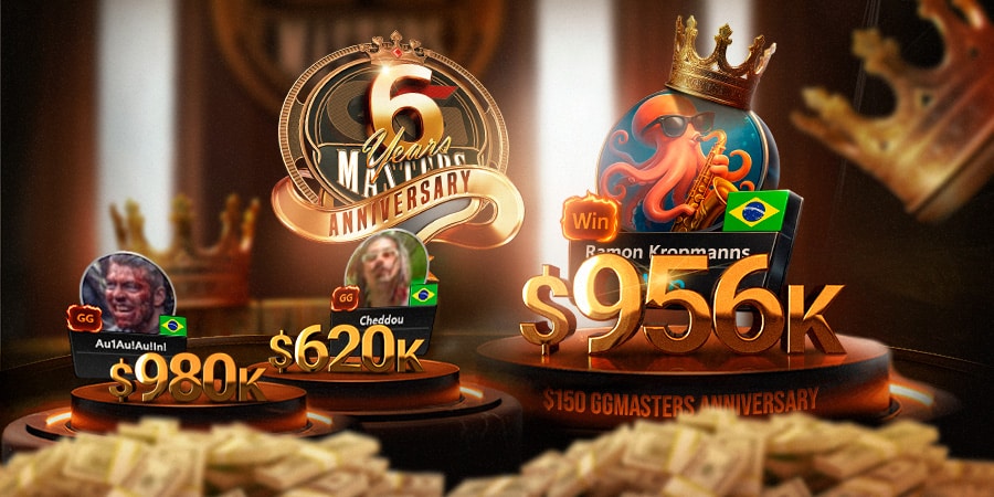 Ramon Kropmanns conquista título histórico no GGMasters de Aniversário com 3-handed brasileiro
