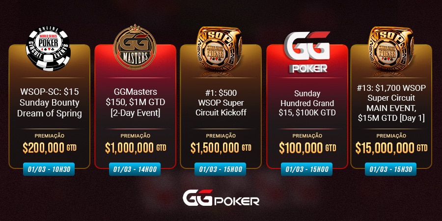  Torneios da GGPoker para jogar no fim de semana