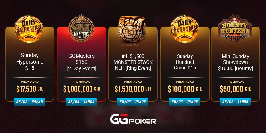 Torneios da GGPoker para jogar no fim de semana - Meio 2