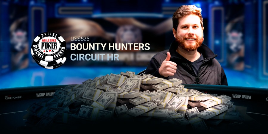 João Valli crava Bounty Hunters Circuit HR da WSOP SC e garante forra de seis dígitos