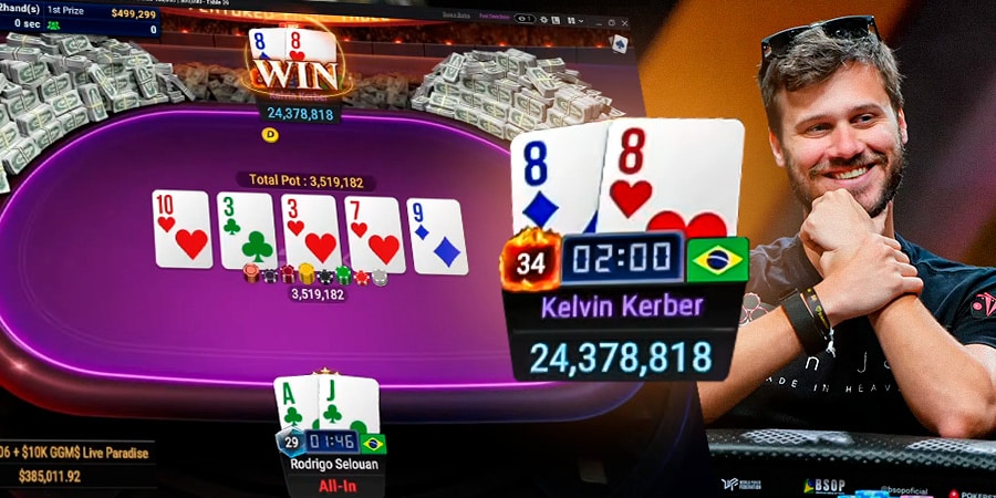 Kelvin Kerber vence Selouan em HU brasileiro, crava o GGMillion$ e garante a maior forra da carreira - Meio