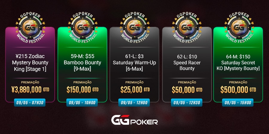 Torneios da GGPoker para jogar no fim de semana 1