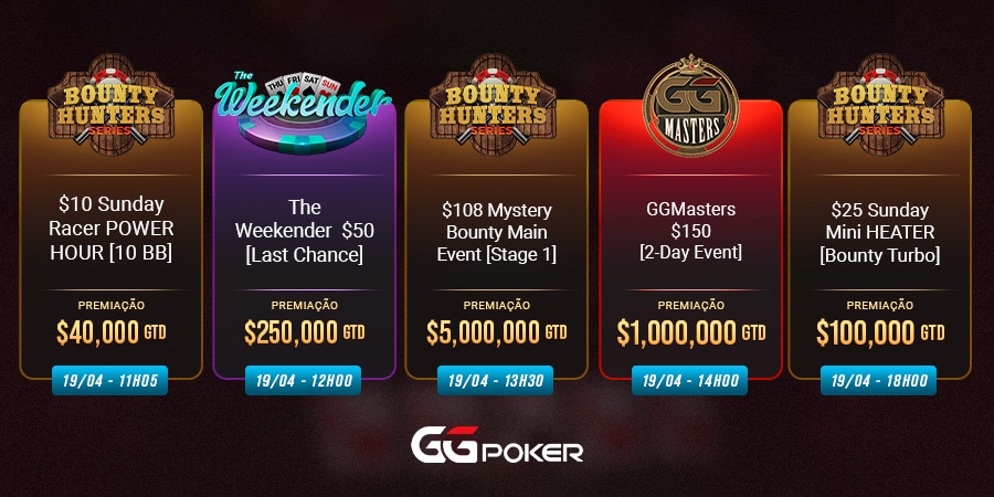 Torneios da GGPoker para jogar no fim de semana - Meio 2