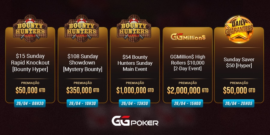 Torneios da GGPoker para jogar no fim de semana - Meio 2