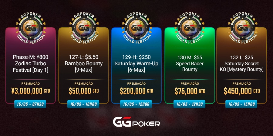 Torneios da GGPoker para jogar no fim de semana 1